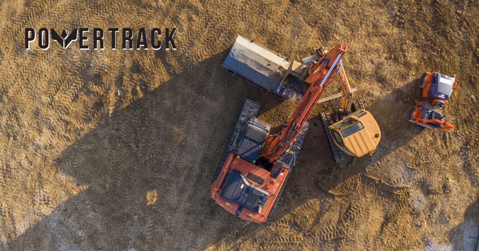 How not to stop your construction site when you rip a rubber track? Simple!